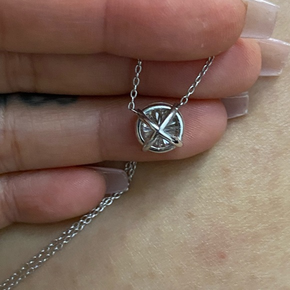 2ct Moissanite solitaire necklace - Picture 4 of 6